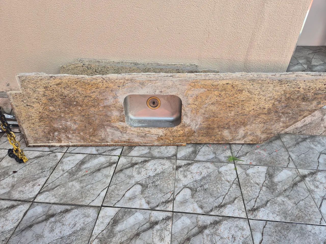 Bancada Granito com Cuba inox