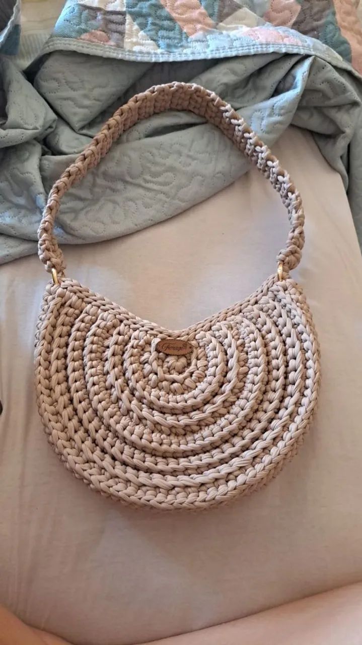 Bolsa crochê feminina  - Foto 2