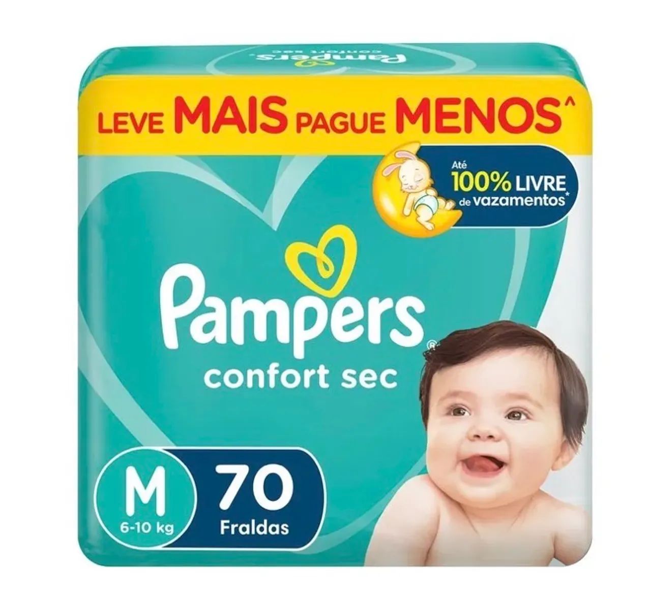 Fralda Pampers Comfort Sec - Foto 2
