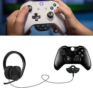 Headset Adapter Sound Enhancer for Xbox One Game Controller Black - Foto 3