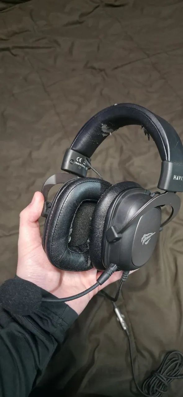 Headset Havit H2002D preto com microfone <br>? R$70,00 - Foto 2