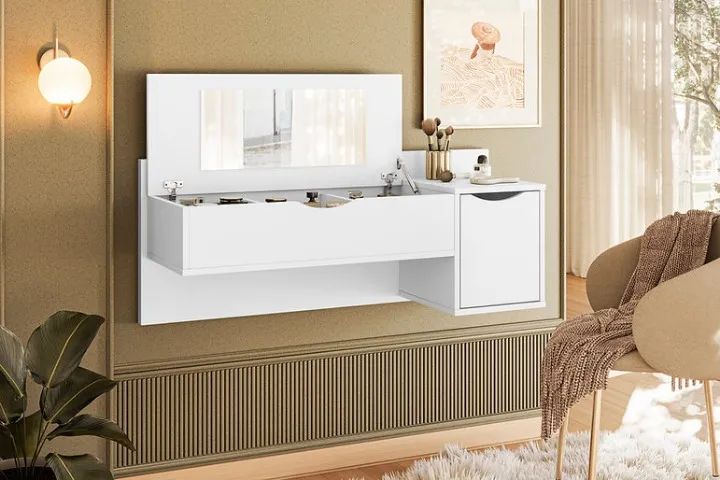 Blush Dressing Table Camarim - Free Delivery and Assembly for Fortaleza