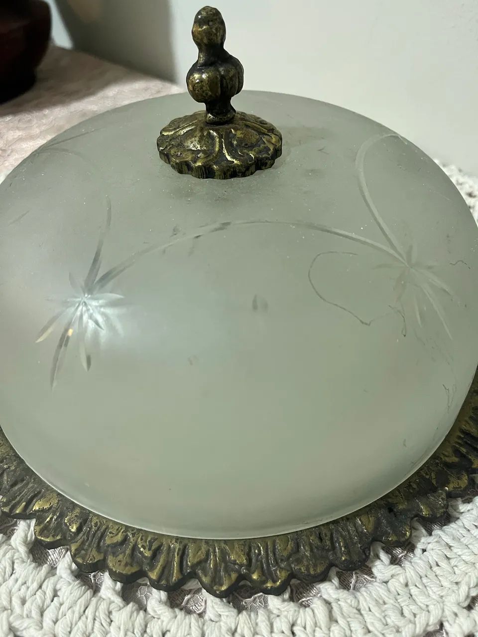 Lustre paflon bronze antigo - Foto 3