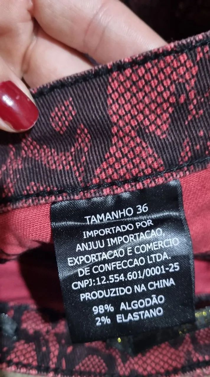 Calça P 36 animal print - Foto 2