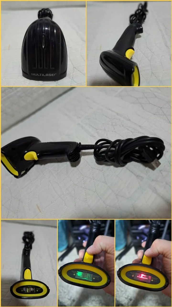 Leitor De Código Barras Laser Com Suporte Multilaser - GA142 (USADO)