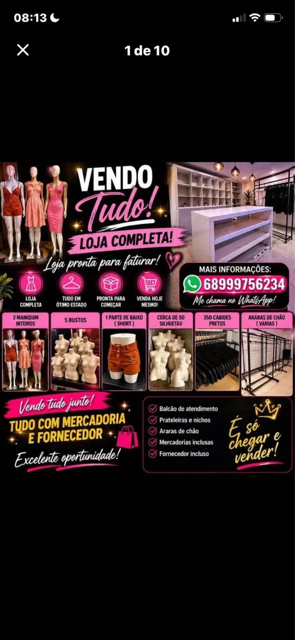 Vendo luva de loja completa ou troco por carro  - Foto 3