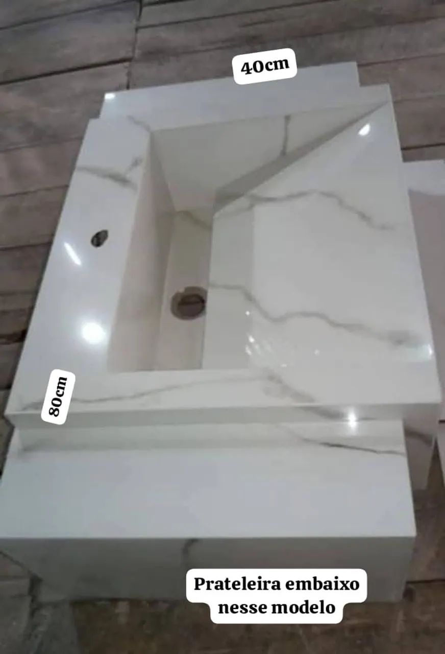 Pia em porcelanato