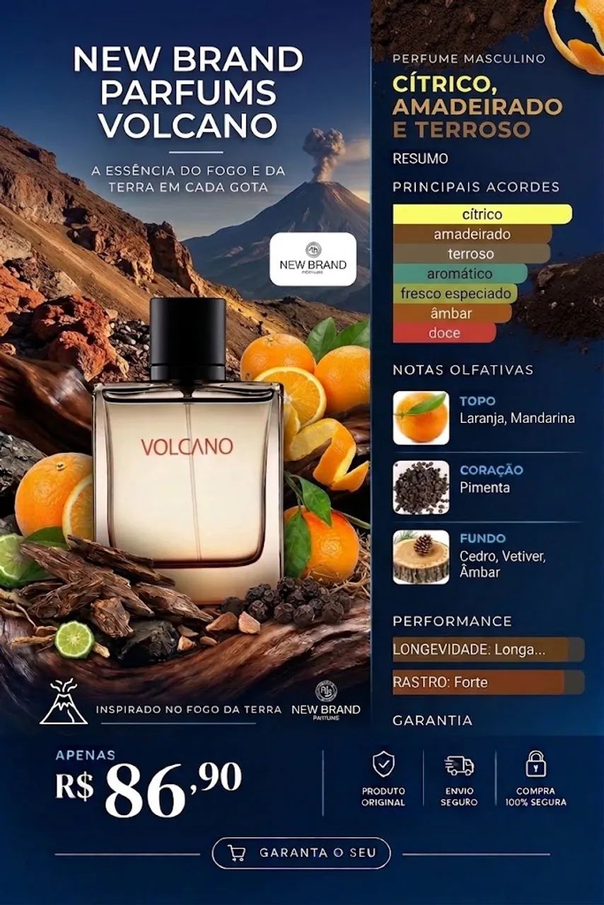 Perfume Volcano New Brand 