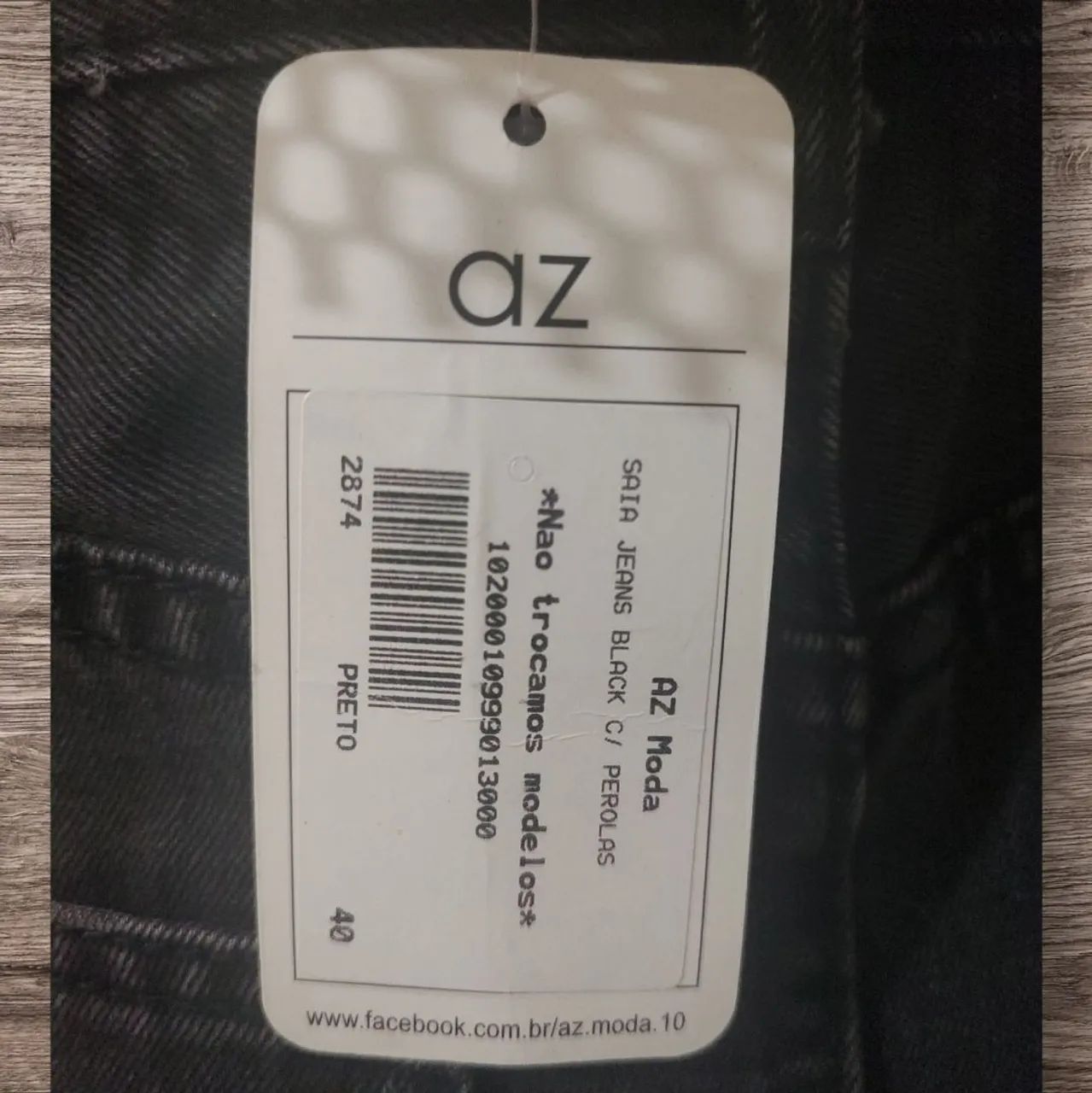 Saia jeans nova com etiqueta  - Foto 5
