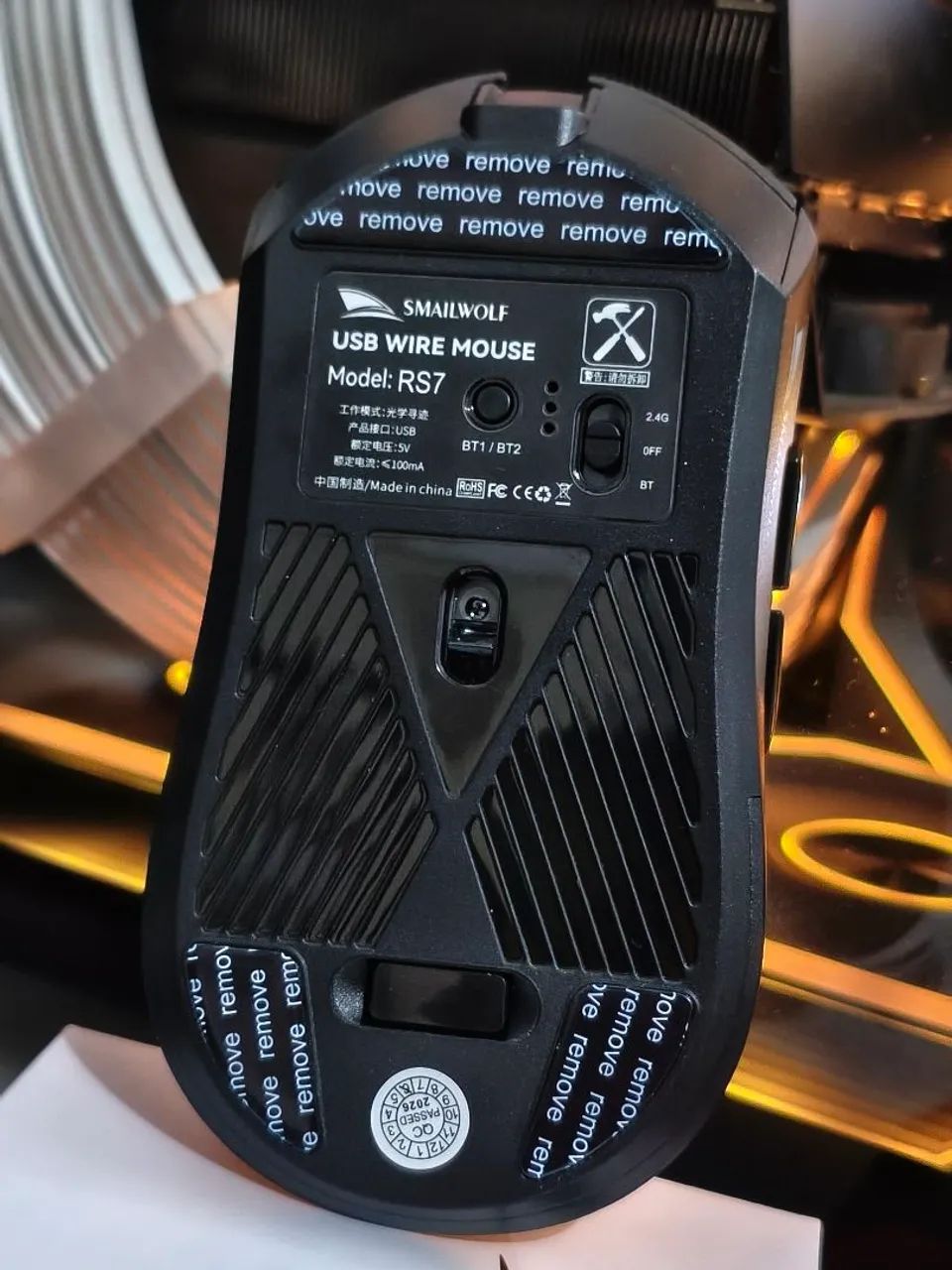Mouse Gamer Smailwolf RS7 Preto  - Foto 4