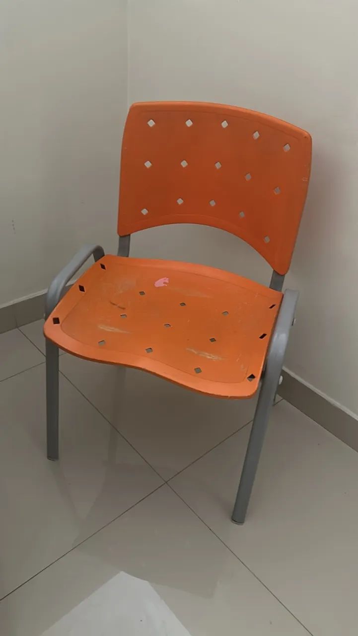 Cadeiras escritório laranja  - Foto 2