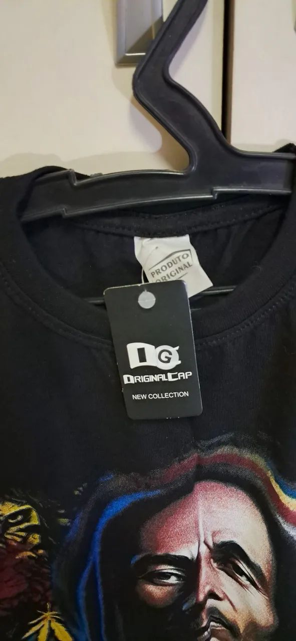 Camiseta Bob marley preta nova tamanho G - Foto 5
