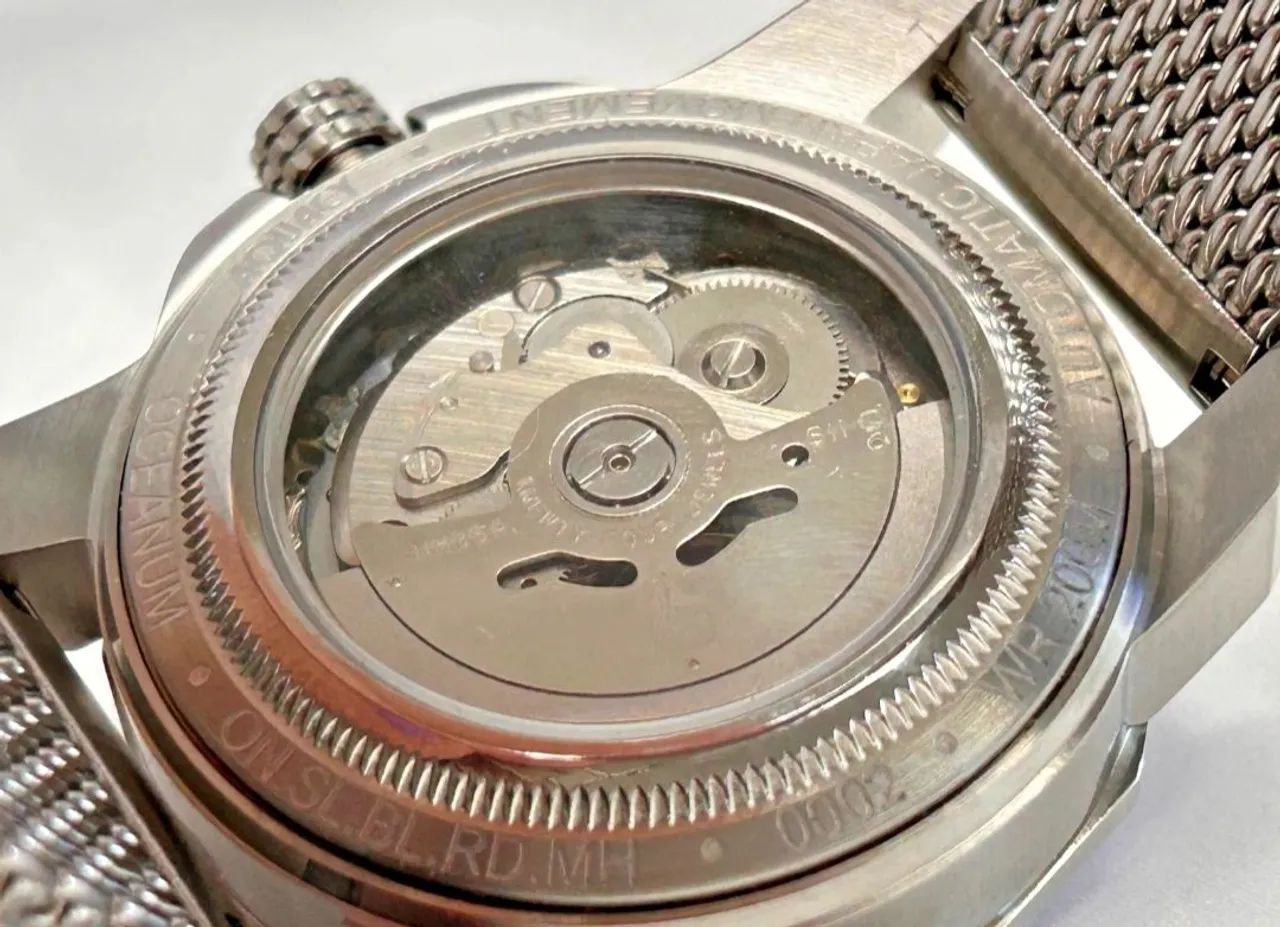 Relógio Aquacy Automático Oceanum-200m-Caixa 41mm<br>Modelo: ON.SL.BL.RD.MH - Foto 3
