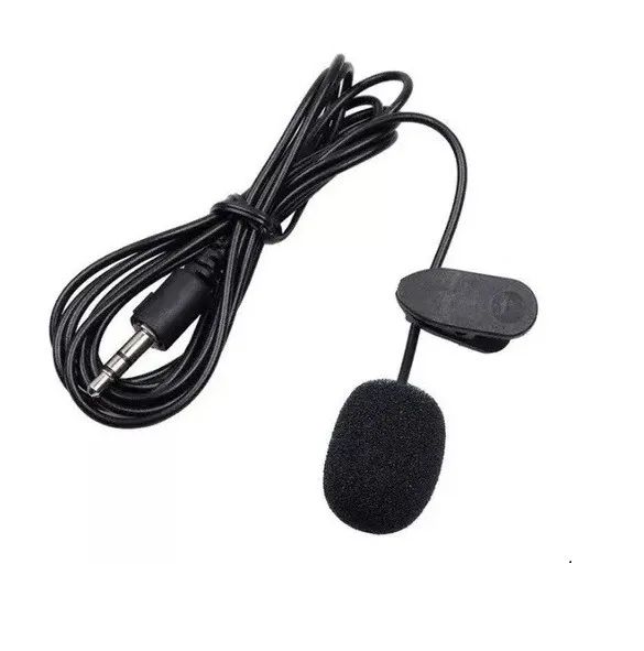 Microfone Lapela Profissional com Extensor Adaptador Celular P3/P2 M2 Preto - Foto 5