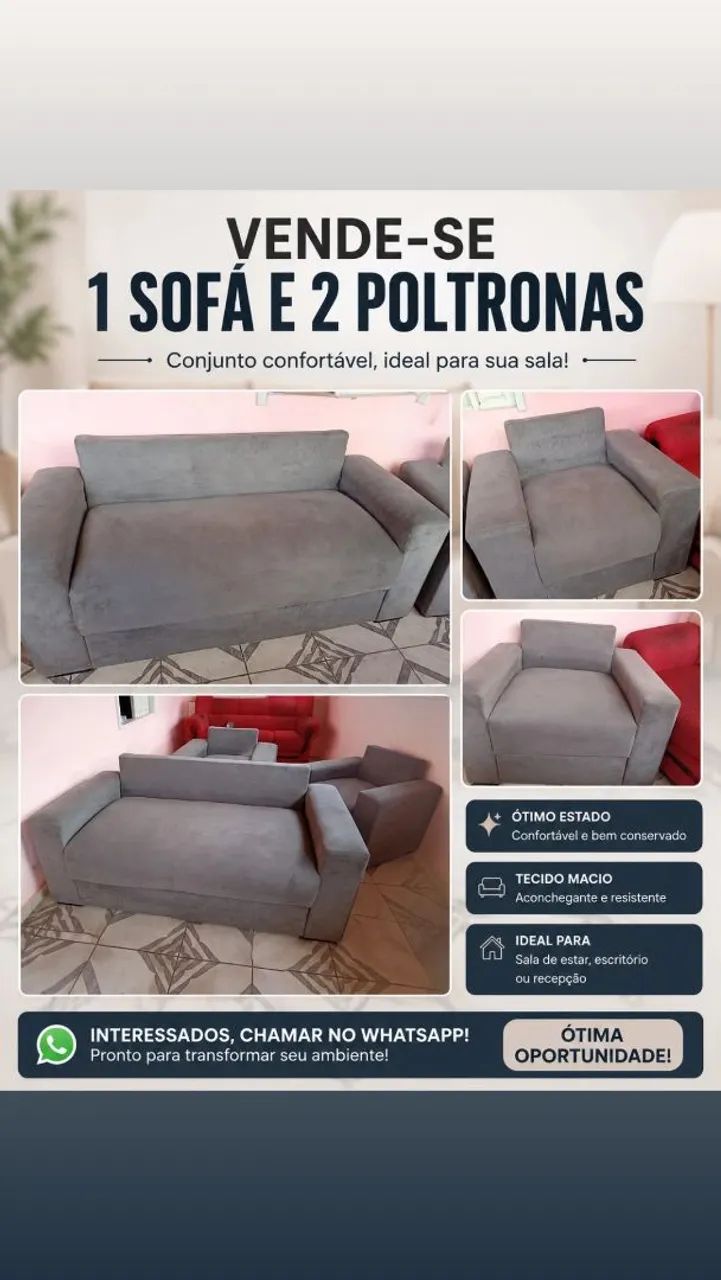 Vende-se sofá + poltronas  - Foto 4