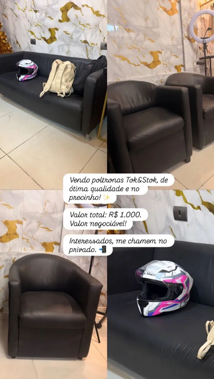 Sofá e poltronas 