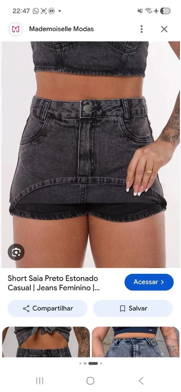 SHORT SAIA TAMANHO 36, - Foto 2