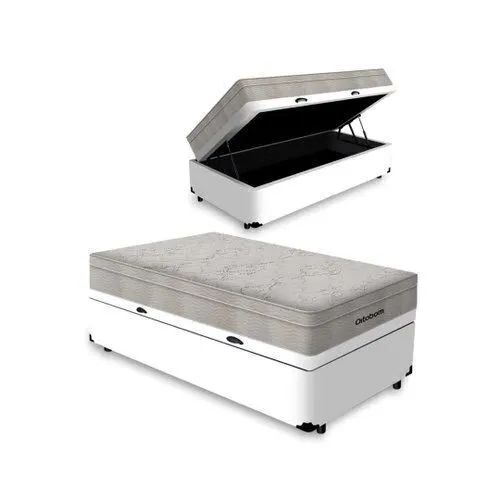 Cama Box Baú com Colchão de Espuma D33 Ortobom Airtech 100 Solteiro 88cm : - Foto 2