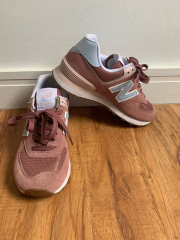 tenis new balance 574 rosa