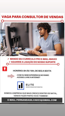 Consultor de vendas !! 