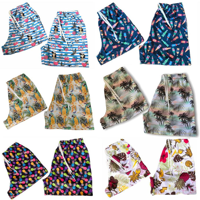 Kit Shorts Summer Casal com 2 Shorts Estampas 2021