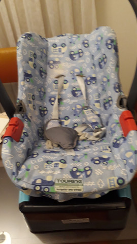 Bebê conforto Burigoto com base menino - Foto 2