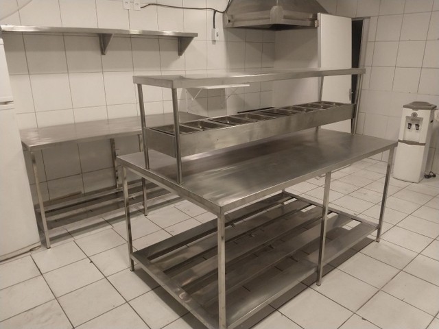 Coifa de  inox mesa de inox coifa ,Pia , estantes  - Foto 4