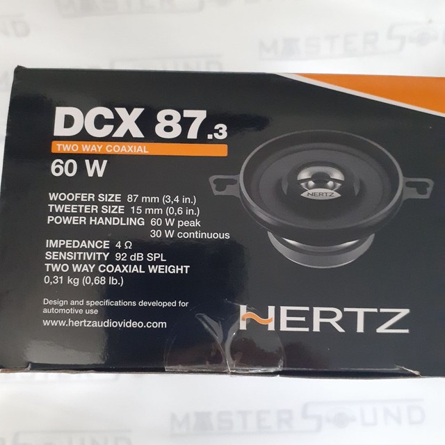 Par de alto falante. DCX 87.3. Italiano. 3 5". 60RMS. Garantia. Novo. Instalado. 