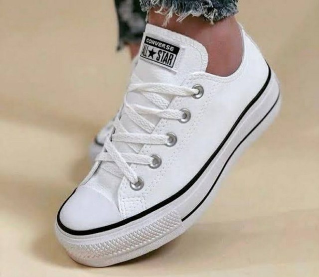 all star branco platform