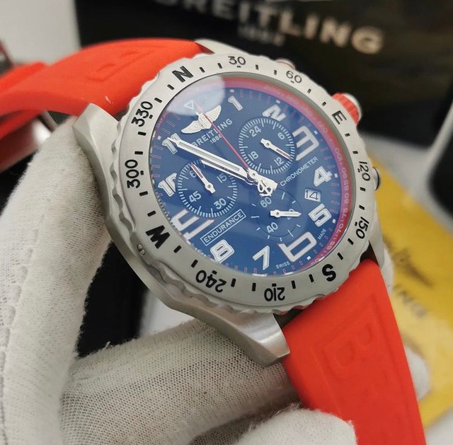 Relógio Breitling Endurence Borracha Novo  - Foto 3