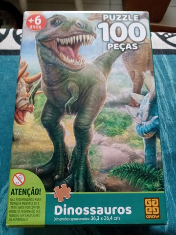 Quebra-Cabeça Grow 100 Peças Dinossauros 02660