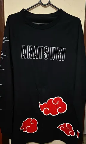Camiseta Manga Longa Akatsuki Naruto - Piticas