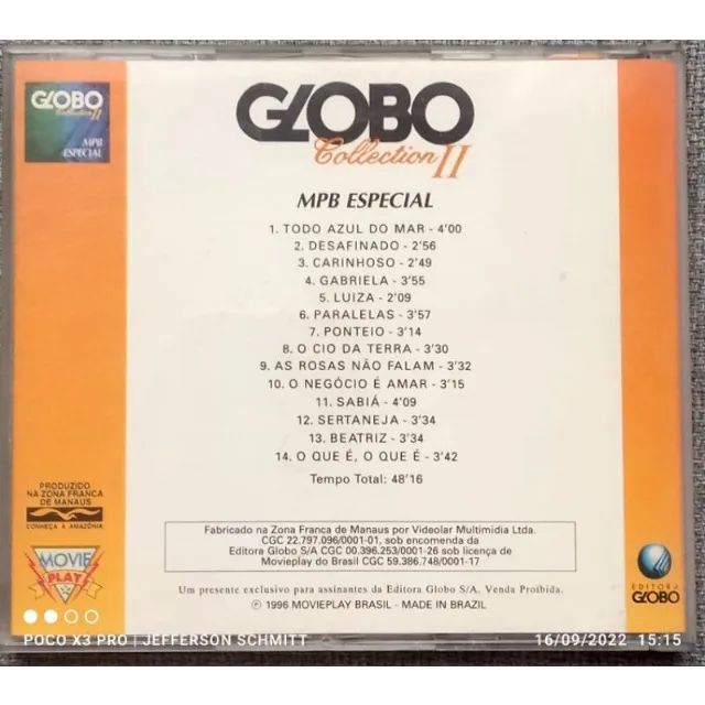 CD Globo Collection 2 MPB Especial - Foto 3