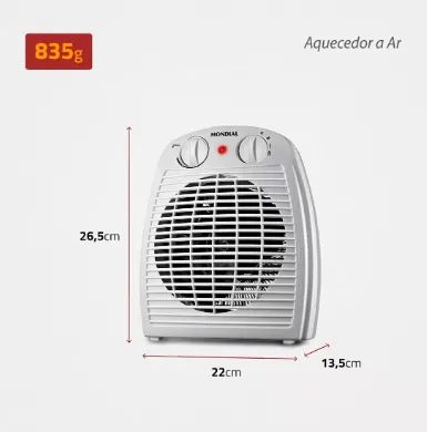 Termoventilador Mondial A-08 Portátil - Foto 5