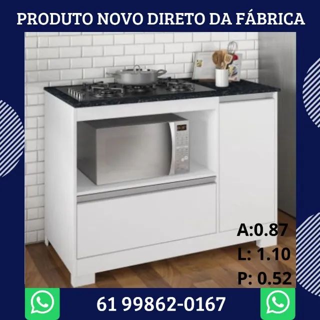Balcão para cooktop fogão forno notável - Foto 5