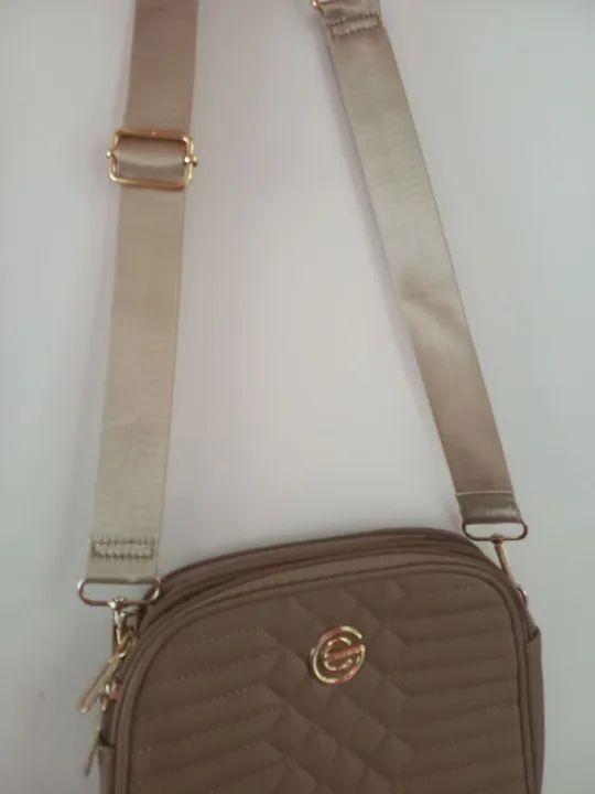 Bolsa de Ombro Marrom - Foto 5