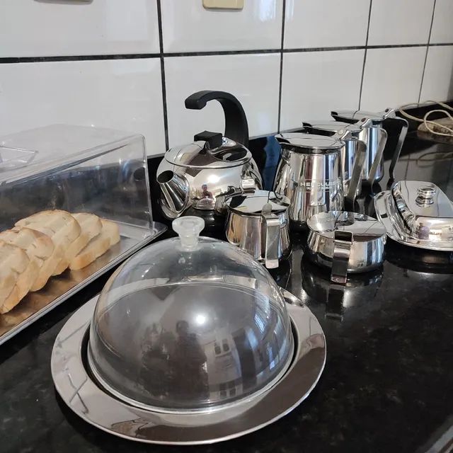 Serviço de café Hércules inox 