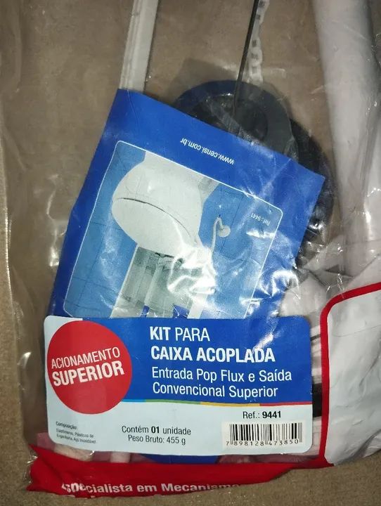 Kit para caixa acoplada marca CENSI esse valor e de um kit - Foto 2