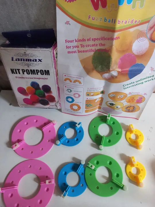 Kit pom pom 8 peças  - Foto 3