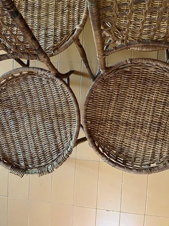 Conjunto de Cadeiras de Vime - Foto 2