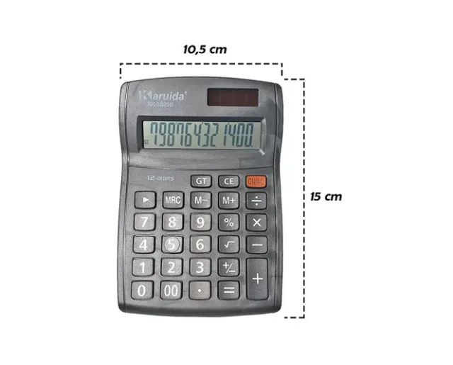 Calculadora De Mesa Balcão Loja 12 Digitos Grande Kk-3823b - Foto 4
