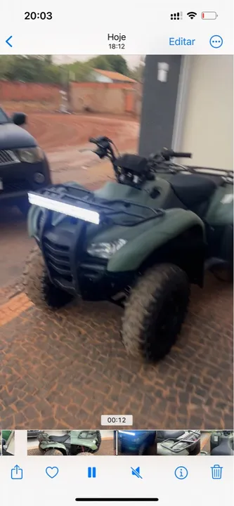 Quadriciclo honda 4x4 420 ano 2013