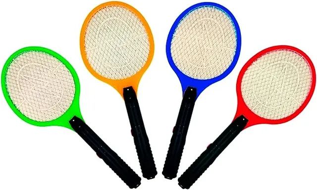 Raquete Mata Mosca e Mosquito Elétrica Recarregável - Foto 2