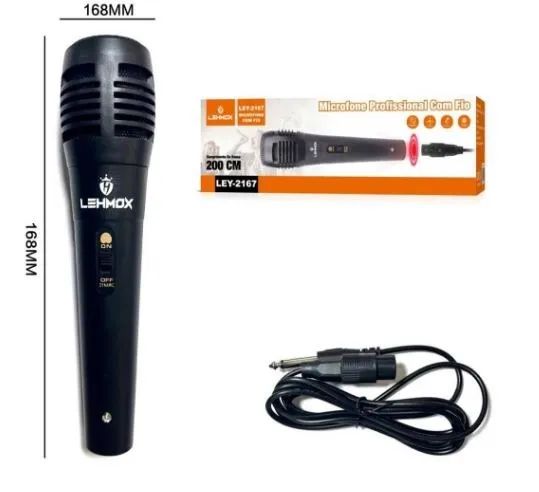 Microfone Profissional com fio LEY-2167