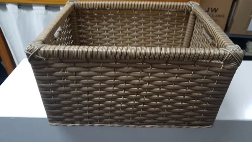 cesta de vime marrom - Foto 4