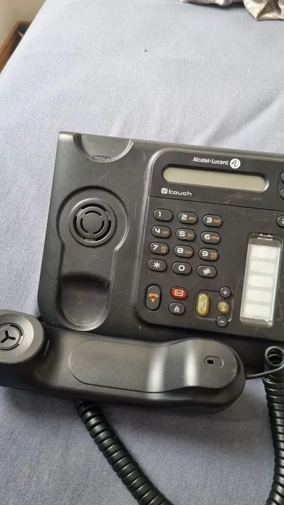 Telefone Fixo Alcatel-Lucent com Fio Enrolado - Foto 3