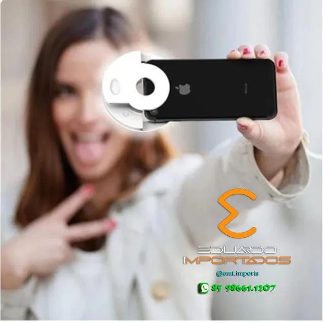 Mini Anel Ring Light de Selfie Para Celular - Foto 4