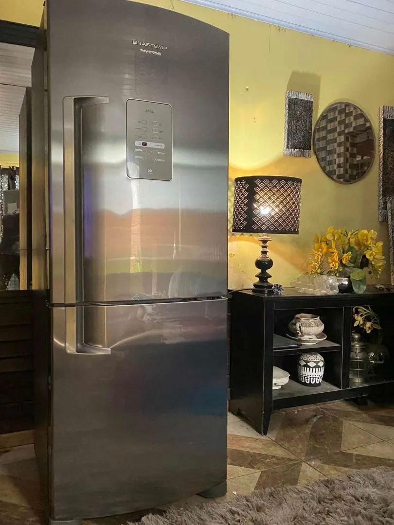 Geladeira de inox inverse (com garantia e frete grátis)