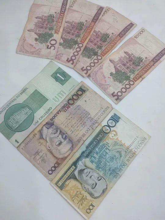 Notas  antigas de Cruzeiro e Cruzado! Coleção incrível! - Foto 5