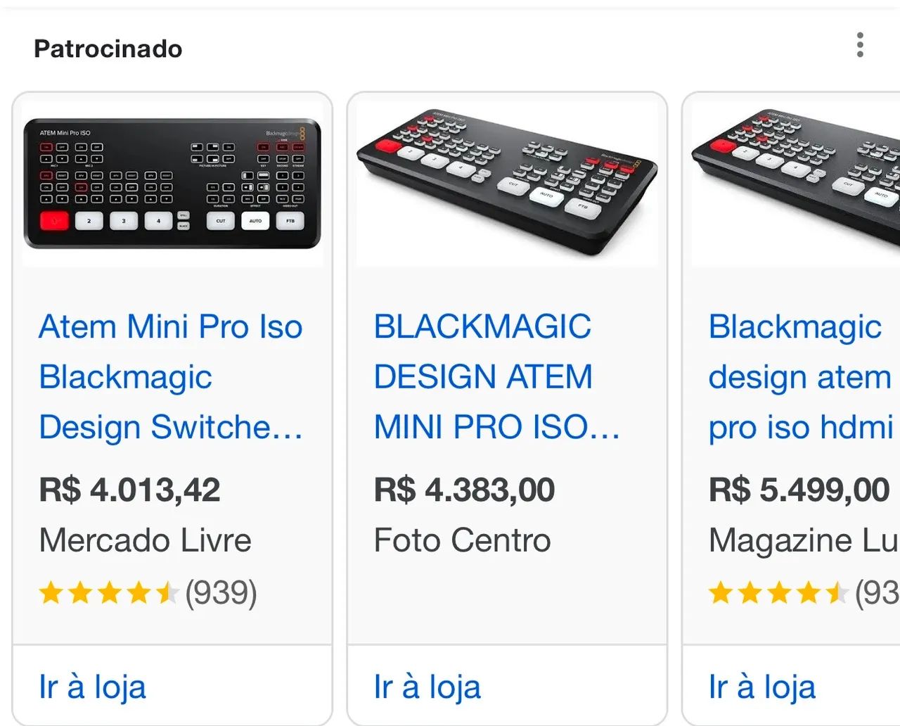 MESA BLACKMAGIC ATEM ISO PRO - Corte e transmissão ESTADO DE ZERO - Foto 3